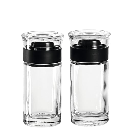 Leonardo Cucina Salz- und Pfefferstreuer Set, 2-tlg., spühlmaschinengeeignete Gewürzstreuer aus Glas, 40 ml, 9 cm x 4,3 cm, 037715 von LEONARDO HOME