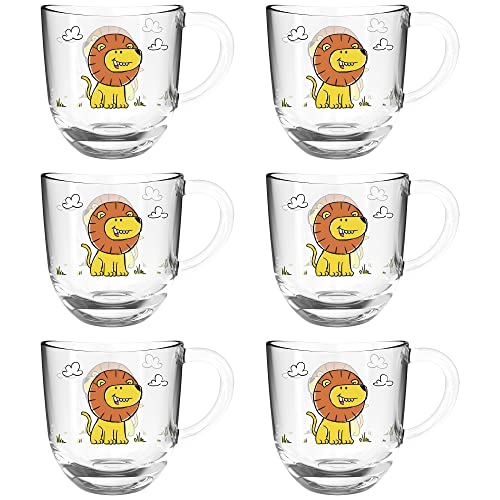 LEONARDO HOME Leonardo Tasse BAMBINI 6er-Set 280 ml Löwe, 022898, Glas von LEONARDO HOME