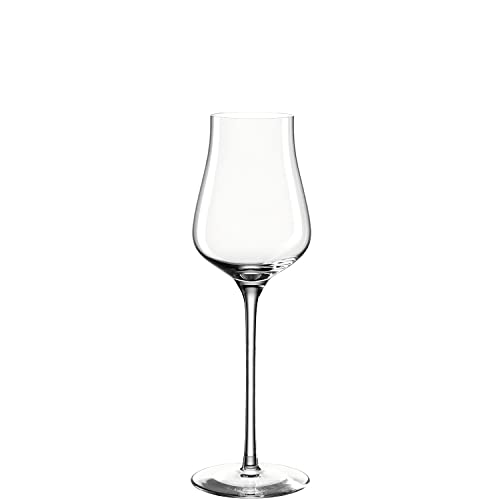 Leonardo Brunelli Grappa-Glas 1 Stück, spülmaschinenfester Likör-Kelch, Schnaps-Glas mit gezogenem Stiel, Spirituosen Glas, 210 ml, 066413 von LEONARDO HOME