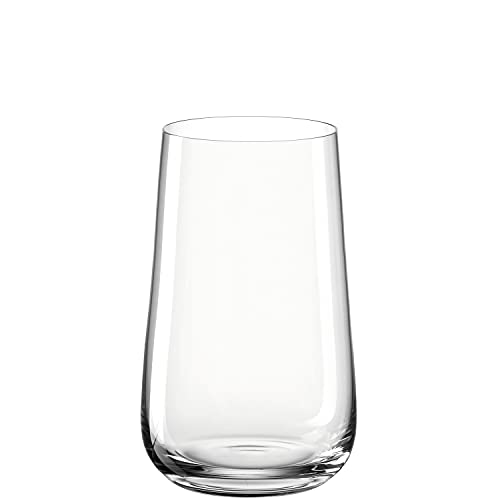 Leonardo Brunelli Trink-Glas 1 Stück, spülmaschinenfestes Wasser-Glas, Trink-Becher aus Glas, modernes Saft-Glas, Whiskey-Glas, 530 ml, 066417 von LEONARDO HOME