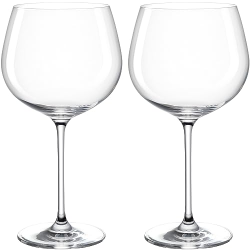 Leonardo Il Mondo Gin Tonic Gläser 2er Set - Bauchiges Glas aus Kristallglas, hochwertig verarbeitet - Inhalt 750 ml - Spülmaschinengeeignet - 2 Longdrinkgläser transparent, 064990 von LEONARDO HOME
