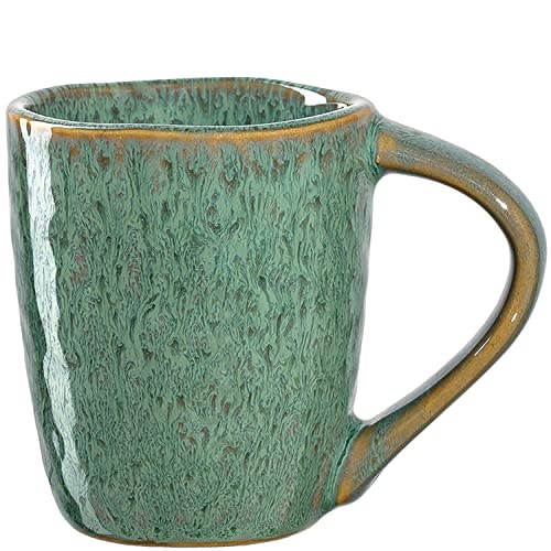 Leonardo Matera Espresso-Tasse 1 Stück, spülmaschinengeeignetes Espresso-Glas, 1 Mokka-Becher aus Steingut, Keramik-Tasse, grün 90 ml, 018597 von LEONARDO HOME