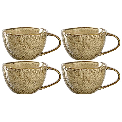 LEONARDO HOME 018587 MATERA Keramiktasse 290 ml beige 4er-Set, Keramik von LEONARDO HOME