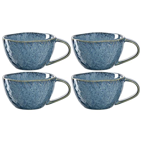 LEONARDO HOME 018588 MATERA Keramiktasse 290 ml, Blau, 4er-Set, Keramik von LEONARDO HOME