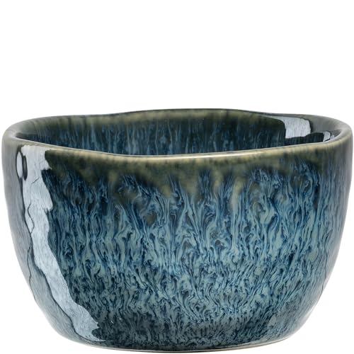 LEONARDO HOME Matera Keramikschalen Set 12-teilig - Snackschale aus Keramik - Durchmesser 8,3 cm, Höhe 5 cm - Inhalt 150 ml - Mikrowellengeeignet, spülmaschinenfest - 12er Set in blau, 022993 von LEONARDO HOME