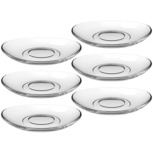 Leonardo Napoli Untertassen 6er Set, spülmaschinengeeignete Glas-Unterteller für Napoli Kaffee- und Latte Macchiato-Gläser 6er Set Ø 14 cm, 024204 Leonardo Napoli Untertassen 6er Set, spülmaschinengeeignete Glas-Unterteller für Napoli Kaffee- und Latte Macchiato-Gläser 6er Set Ø 14 cm, 024204 von LEONARDO HOME