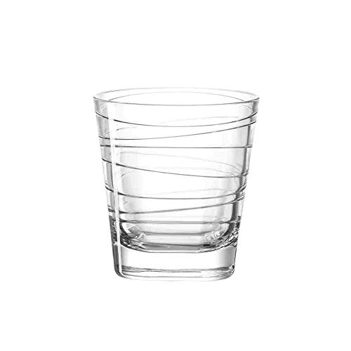 Leonardo Vario Struktur, Trinkglas klein für Wasser und Saft, transparent, 170 ml, 19449 von LEONARDO HOME