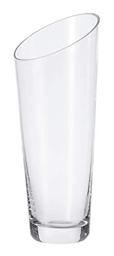 Leonardo Vase Dynamic, Höhe 30 cm, handgefertigtes Klarglas, 012304 von LEONARDO HOME