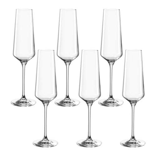 LEONARDO HOME PUCCINI Sektglas, Glas, klar, 6 Stück (1er Pack), 6 von LEONARDO HOME