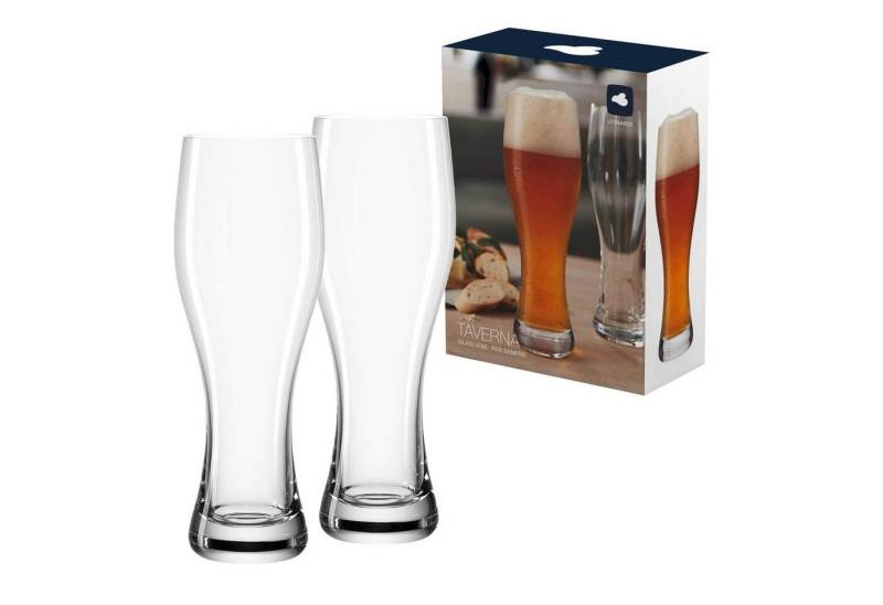 LEONARDO Bierglas Taverna Weizenbiergläser 500 ml 2er Set, Glas von LEONARDO