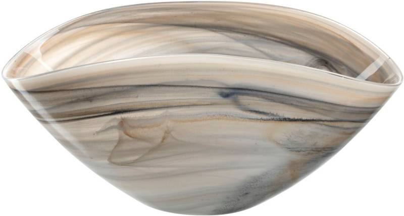 LEONARDO Dekoschale Schale 27x15 beige/schwarz ALABASTRO 2er-Set (Set, 2 St) von LEONARDO