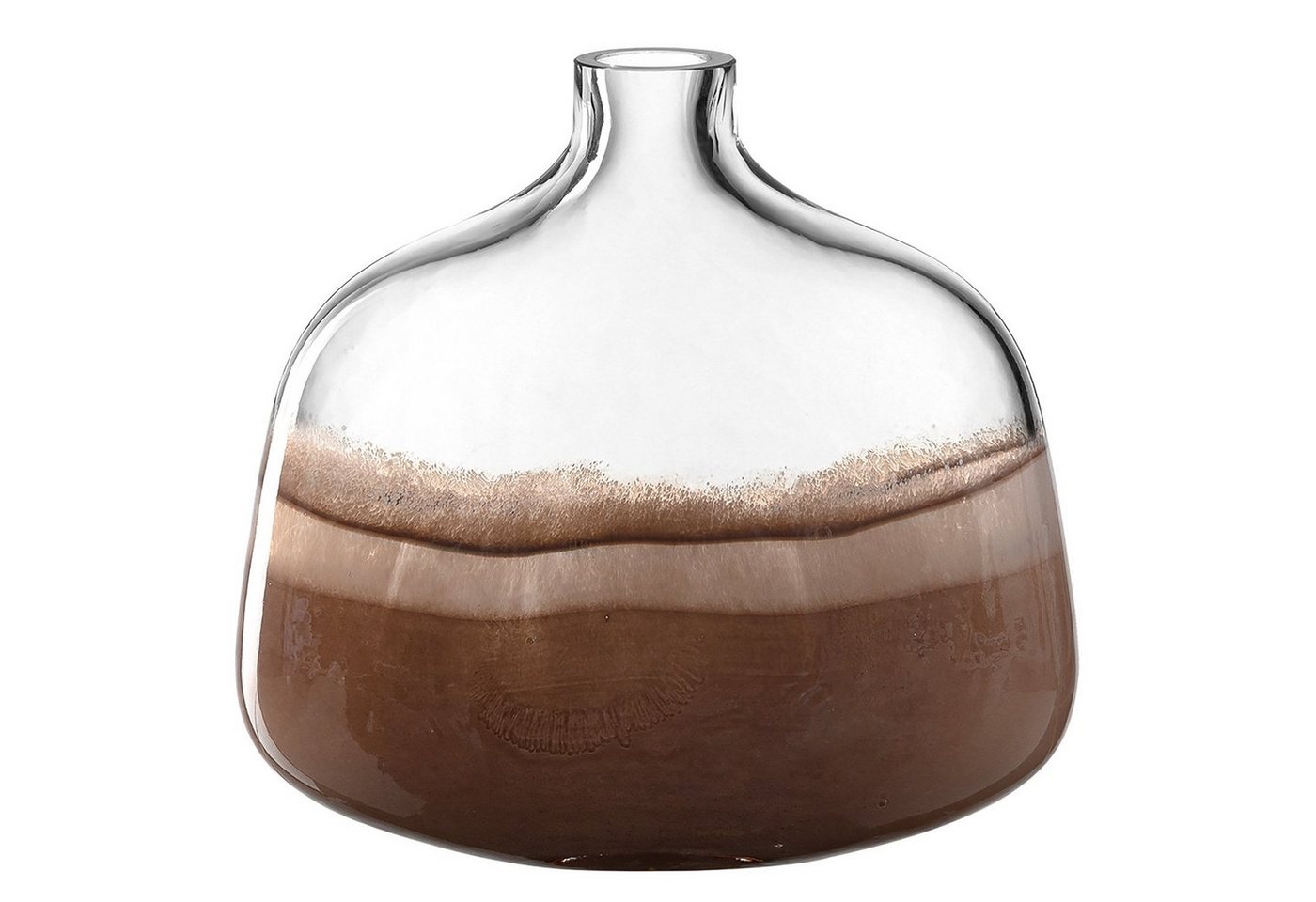 LEONARDO Dekovase CASOLARE, Vase, Braun, Transparent, Glas, H 24 cm (1 St) von LEONARDO