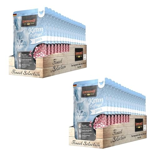Leonardo Finest Selection Kitten Geflügel | Doppelpack | 2 x 16 x 85 g | Nassfutter für Kitten | Empfohlen für die ersten Lebensmonate | Frischebeutel Leonardo Finest Selection Kitten Geflügel | Doppelpack | 2 x 16 x 85 g | Nassfutter für Kitten | Empfohlen für die ersten Lebensmonate | Frischebeutel von Leonardo