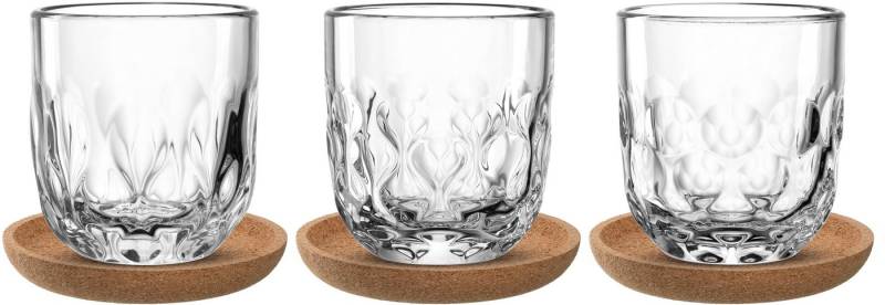 LEONARDO Gläser-Set Kaffee-Set GOCCE, 220 ml, 6-teilig, Glas, 3 Gläser mit unterschiedlichem Tropfenrelief, inkl. Kork-Untersetzer LEONARDO Gläser-Set Kaffee-Set GOCCE, 220 ml, 6-teilig, Glas, 3 Gläser mit unterschiedlichem Tropfenrelief, inkl. Kork-Untersetzer von LEONARDO