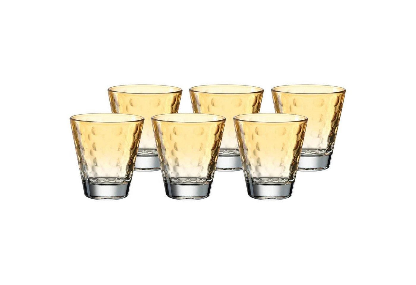 LEONARDO Glas Optic Trinkgläser 215 ml 6er Set, Glas von LEONARDO