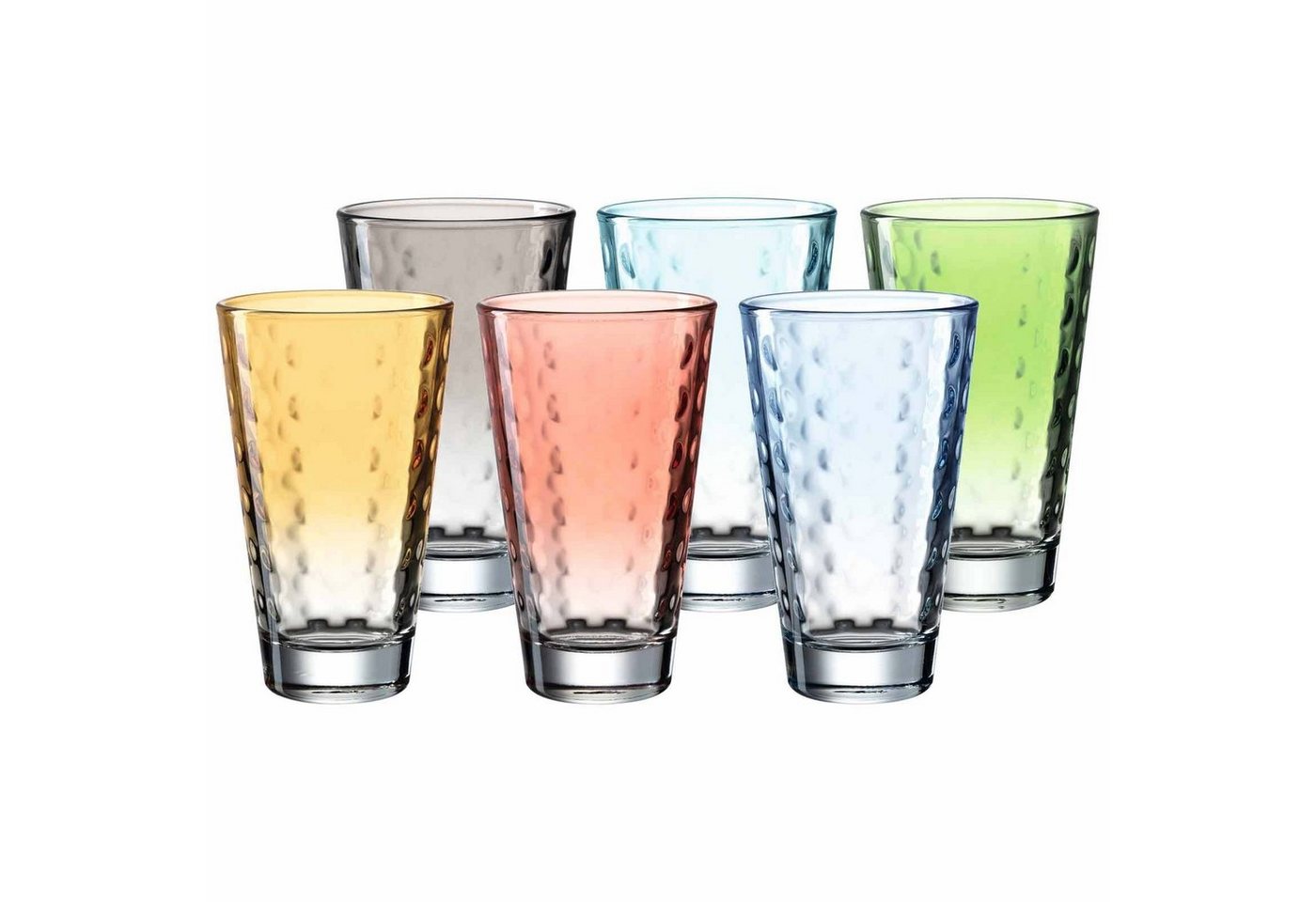 LEONARDO Glas Optic Trinkgläser 300 ml 6er Set, Glas von LEONARDO