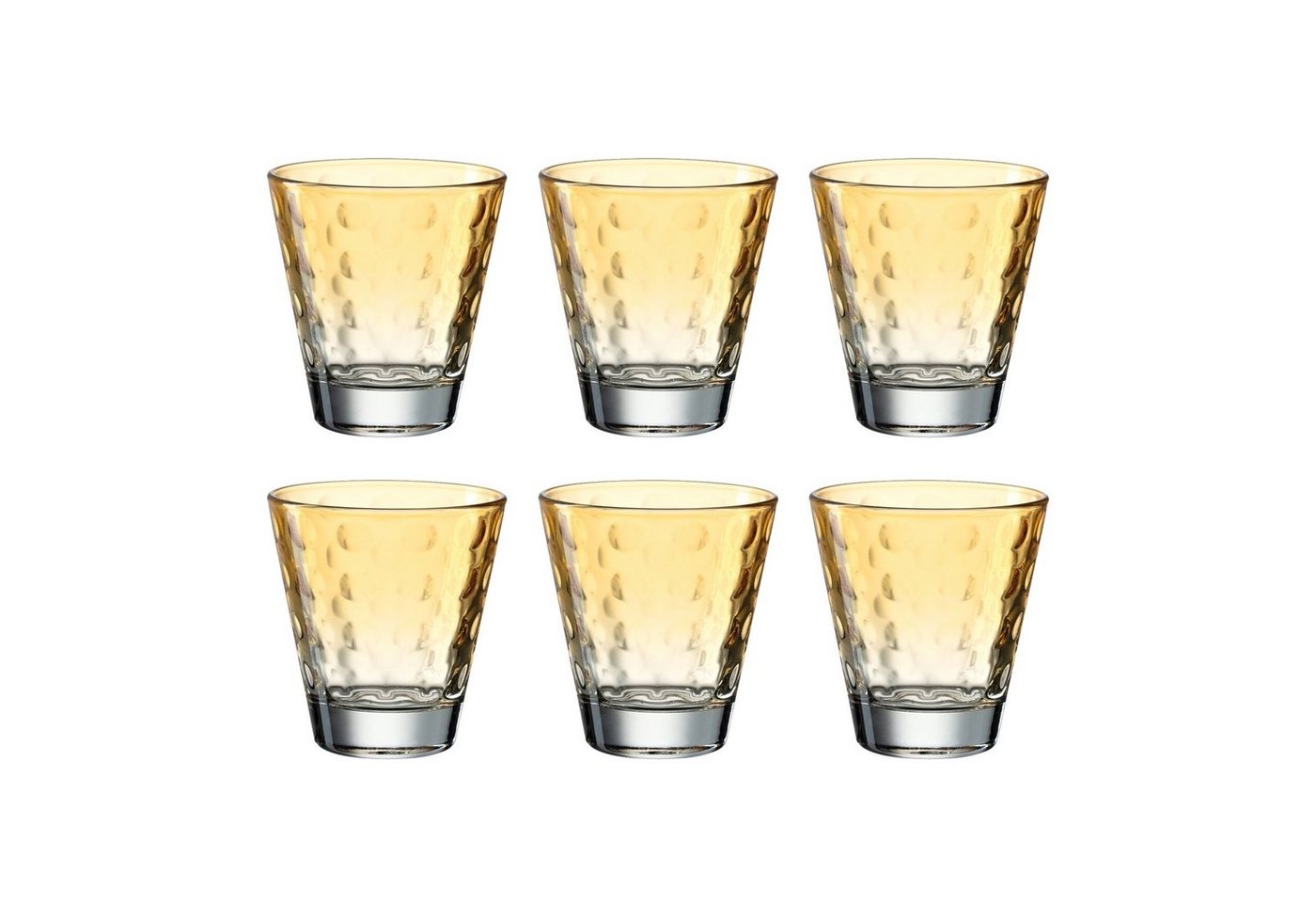 LEONARDO Glas Trinkglas 215 ml, 6er Optic, Glas, Trinkglas Saftglas Wasserglas von LEONARDO