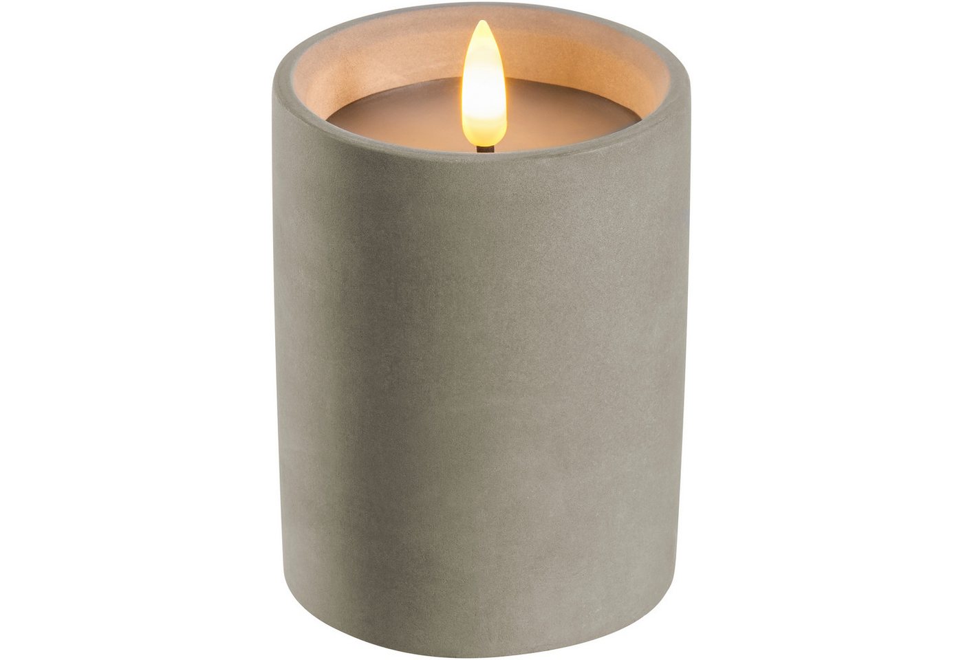 LEONARDO LED-Leuchte Silenzio, in edlem Betongefäß von LEONARDO