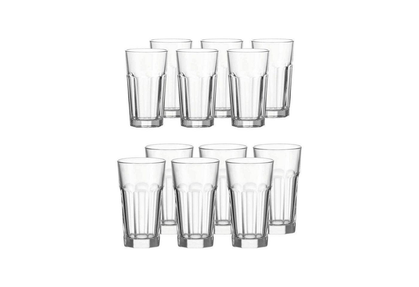 LEONARDO Longdrinkglas Rock Longdrinkgläser 24er Set, Glas von LEONARDO