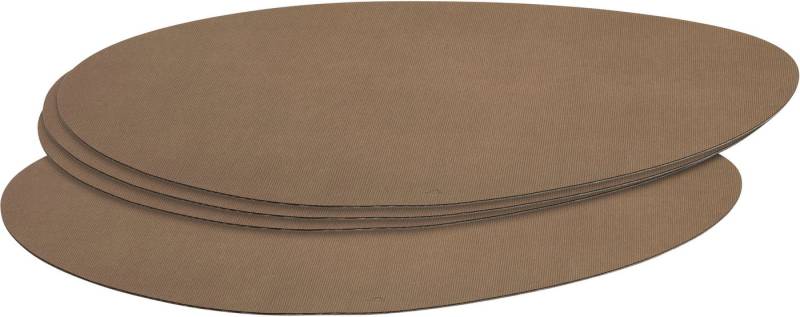LEONARDO Platzset GOCCE, oval, 34 x 48 cm, 4er-Set, (Set, 4-St), beidseitig verwendbar, mit unterschiedlichen Farben auf jeder Seite von LEONARDO
