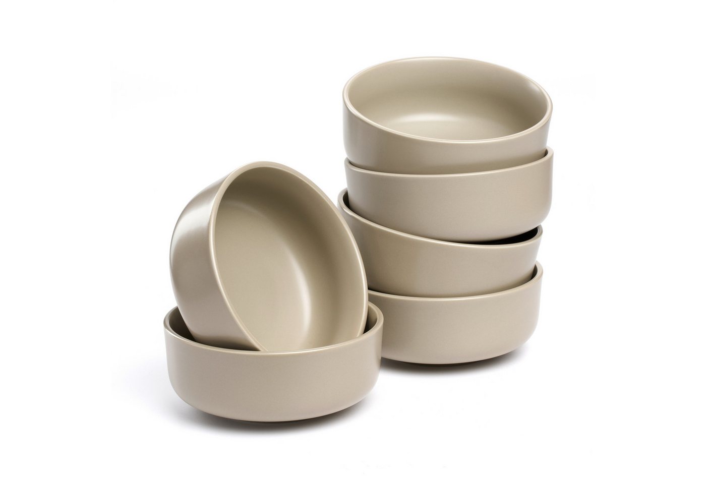 LEONARDO Schale Keramikschale ROMA, ca. 16 cm, 6er-Set, Keramik, (Set, 6-tlg), spülmaschinengeeignet von LEONARDO