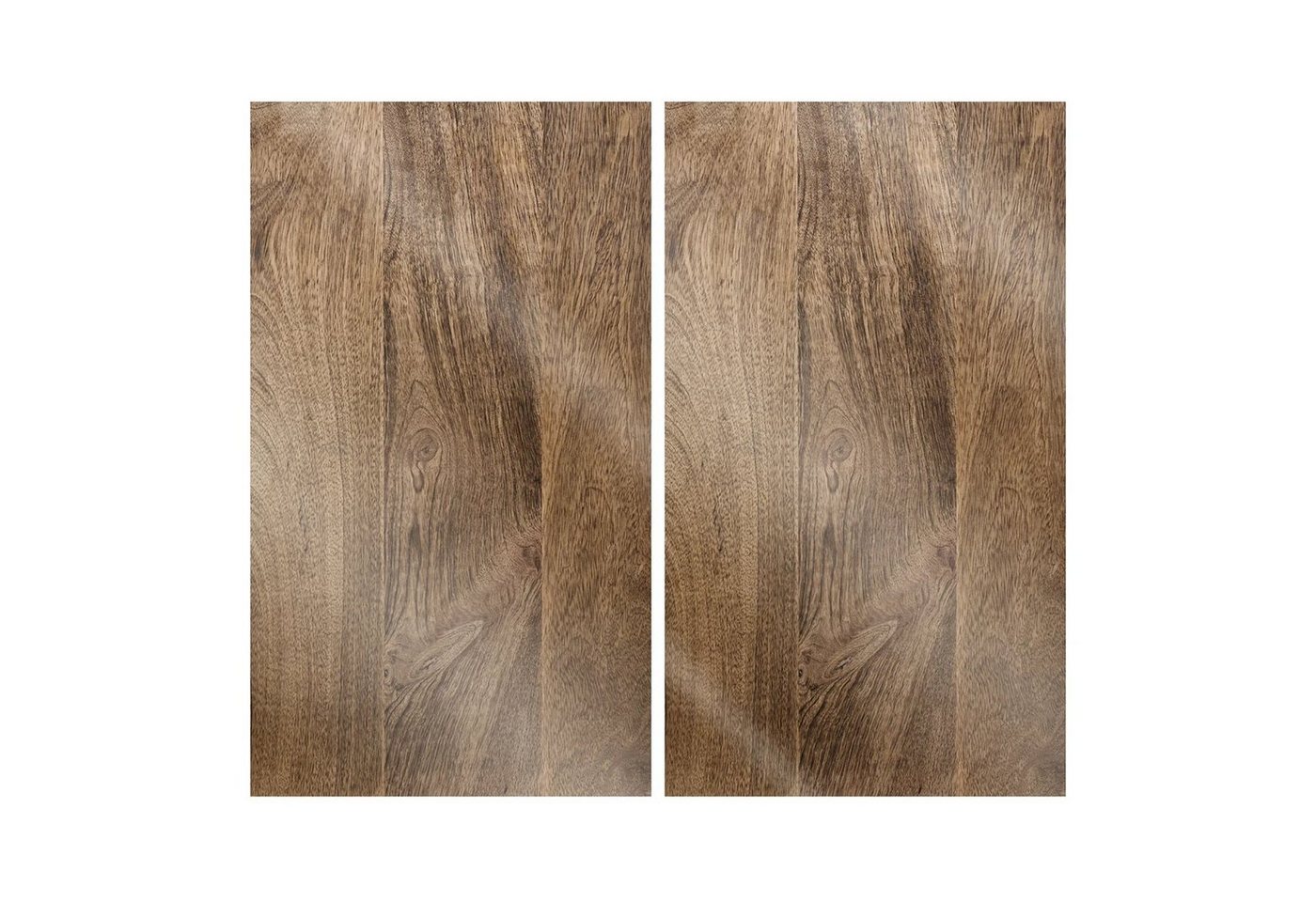 LEONARDO Schneide- und Abdeckplatte Herdabdeckplatten 2er-Set Cucina Holzoptik, Glas, (Set, 2 tlg., 2 Herdabdeckplatten), Spritzschutz Schneidebrett Untersetzer von LEONARDO
