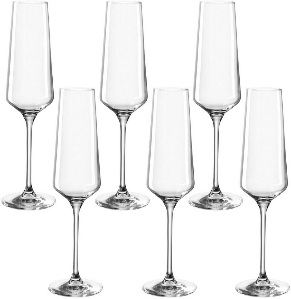 LEONARDO Sektglas PUCCINI, Kristallglas, 280 ml, 6-teilig von LEONARDO