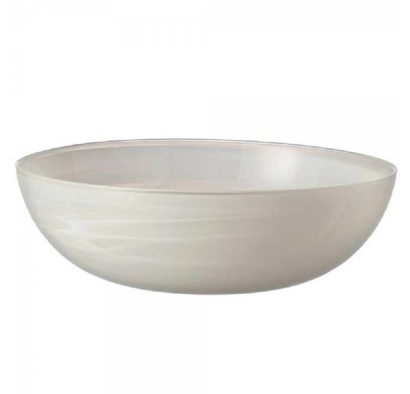 LEONARDO Servierschale Leonardo Schale Alabastro Weiß Flach (28cm) von LEONARDO