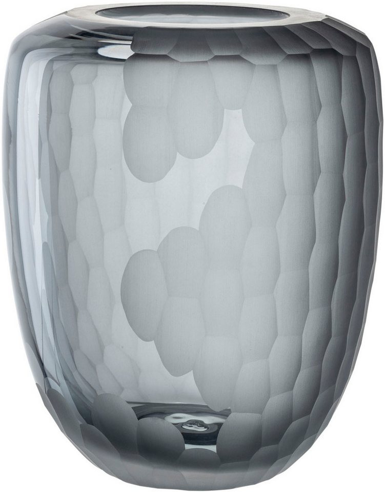 LEONARDO Tischvase Dekovase BELLAGIO (1 St), aus Glas, anthrazitfarben, handgefertigt von LEONARDO