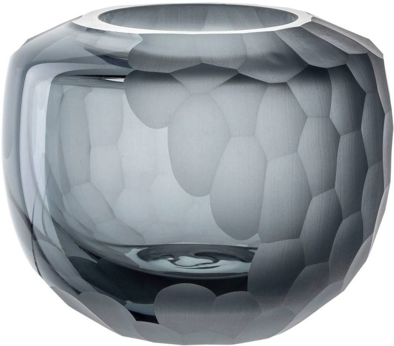 LEONARDO Tischvase Dekovase BELLAGIO (1 St), aus Glas, anthrazitfarben, handgefertigt von LEONARDO