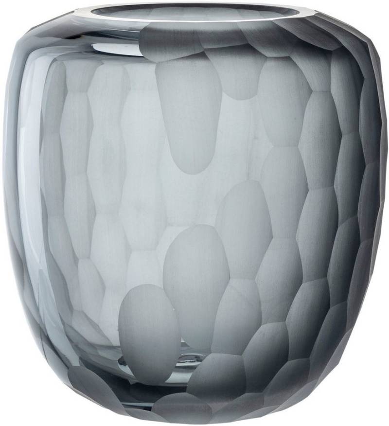 LEONARDO Tischvase Dekovase BELLAGIO (1 St), aus Glas, anthrazitfarben, handgefertigt von LEONARDO