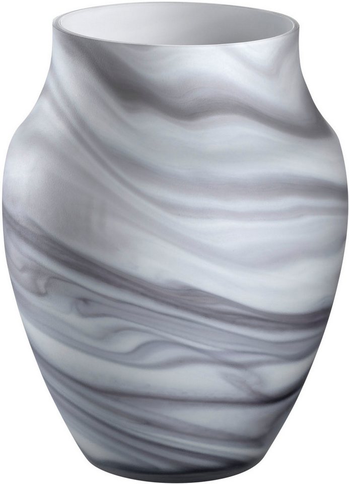 LEONARDO Tischvase Dekovase POESIA, in Marmoroptik (1 St), aus Glas, handgefertigt, Höhe ca. 22,5 cm von LEONARDO