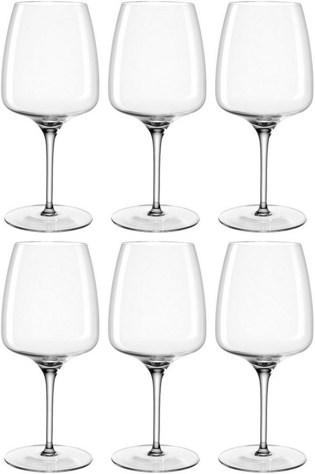 LEONARDO Weinglas Rotweinglas CESTI, 500 ml, 6er-Set, Kristallglas, spülmaschinengeeignet von LEONARDO