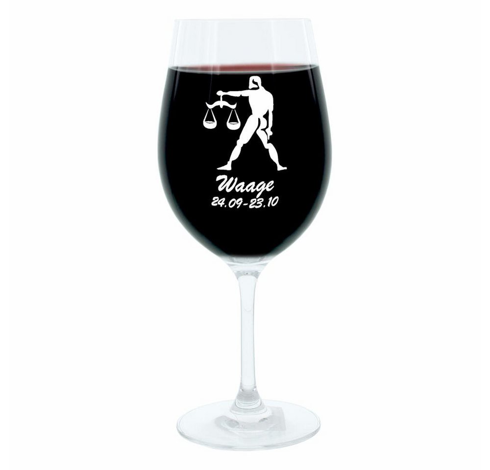 LEONARDO Weinglas »Sternzeichen Waage«, Glas, lasergraviert von LEONARDO