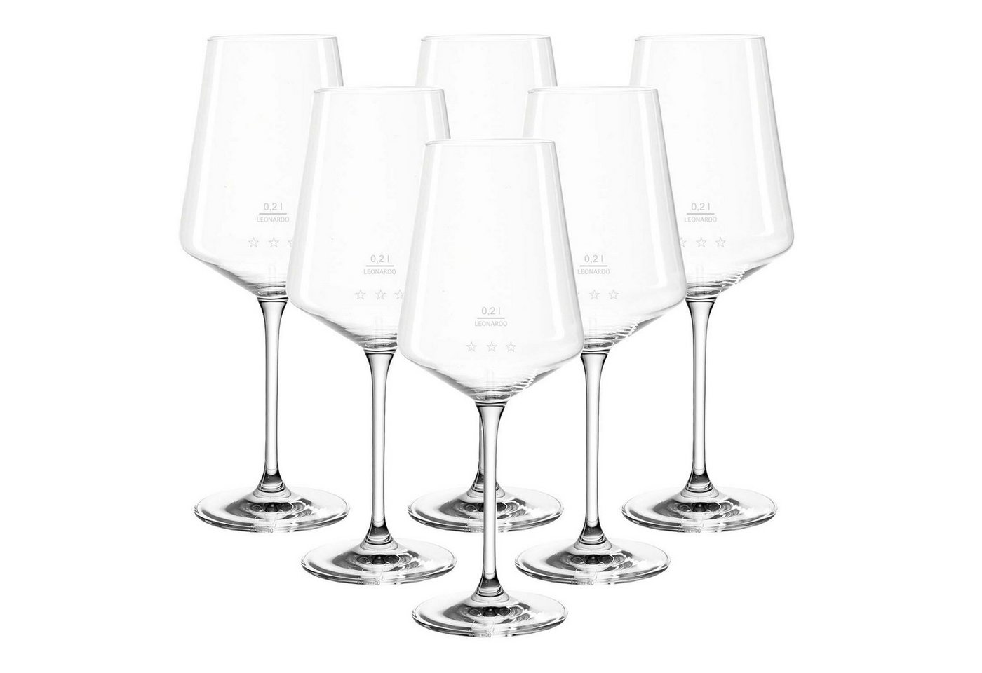 LEONARDO Weißweinglas Puccini Gastro-Edition Weißweingläser geeicht, Glas von LEONARDO