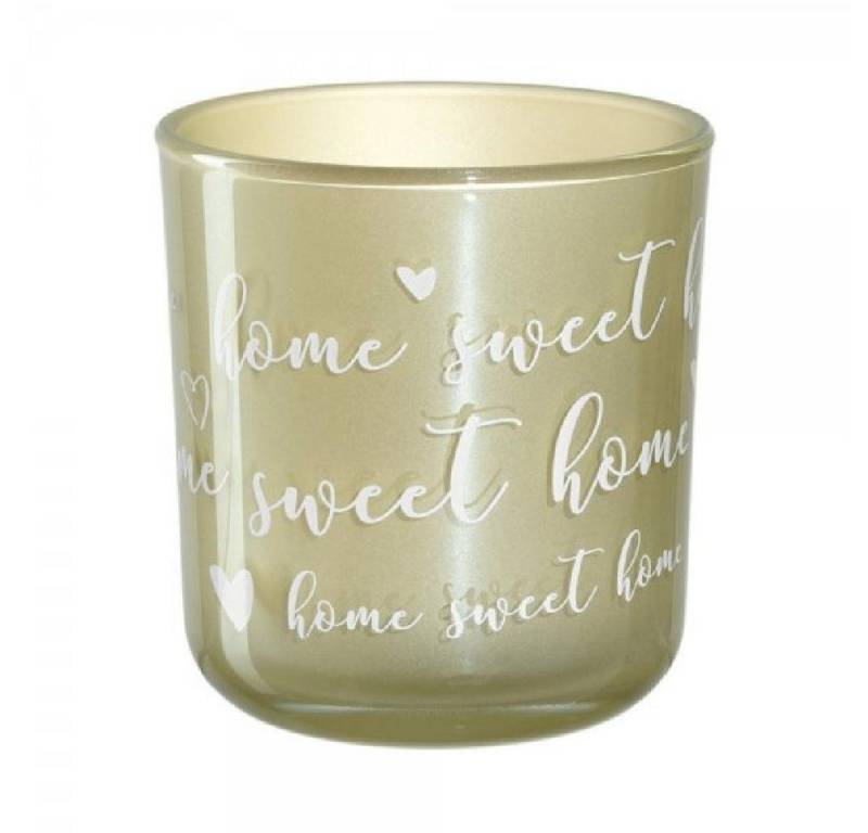 LEONARDO Windlicht LEONARDO Tischlicht Home Sweet Gold Glas (8cm) von LEONARDO