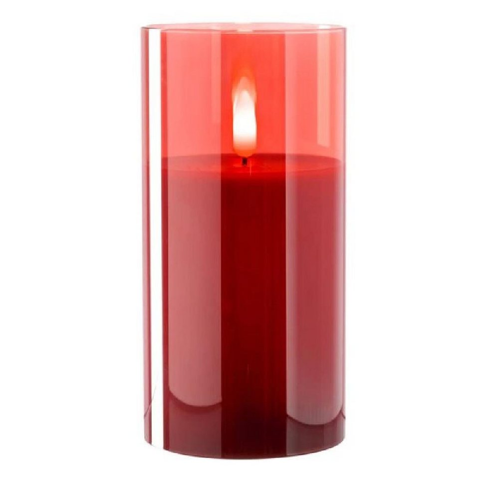 LEONARDO Windlicht Leonardo LED Kerze Rot (15x8cm) von LEONARDO