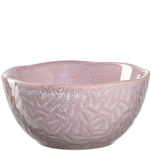 Leonardo Matera Keramik-Schalen, 2er Set, spülmaschinengeeignete Dessert-Schälchen, 2 Müslischalen, Snack-Schüsseln, rosa Ø 12 cm 380 ml, 021979 von LEONARDO HOME