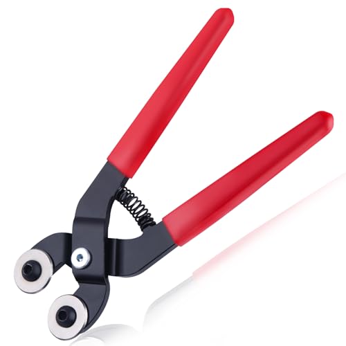 LEONTOOL 6,5 Zoll kleine Glasfliesenzange, Glasmosaikzange mit Rollen aus robustem Karbid und HD-Keramikfliesenzange, Mini-Spiegelwerkzeug, Tiles Cutter von LEONTOOL