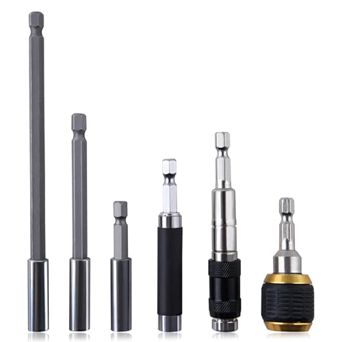 LEONTOOL 6PCS Magnetischer Bithalter 1/4" Sechskantschaft Magnetischer Bohrer-Verlängerungshalter Flexibler Magnetischer Drehbarer Bit-Spitzenhalter Bar Set Extender LEONTOOL 6PCS Magnetischer Bithalter 1/4" Sechskantschaft Magnetischer Bohrer-Verlängerungshalter Flexibler Magnetischer Drehbarer Bit-Spitzenhalter Bar Set Extender von LEONTOOL