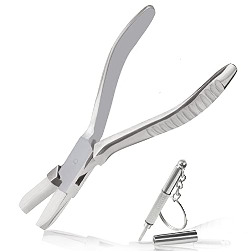 LEONTOOL Flache Nase Nylon Backen Brillenzange 15,2 cm Brillenrahmen Zange Brillenreparatur Montage & Justieren Werkzeuge Optisches Optiker Werkzeug mit Brillenreparatur Schraubendreher von LEONTOOL