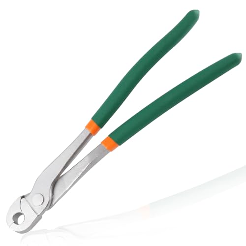 LEONTOOL J Clip Zange, robuste Käfigbauzange, J Zange mit geradem Schnabel mit langer Reichweite für den Bau von Kaninchenkäfigen, Hühnerställen und mehr von LEONTOOL