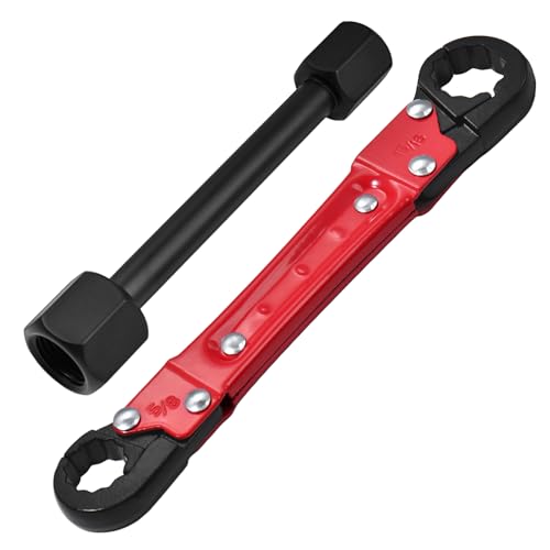 LEONTOOL Klempnerwerkzeuge, Winkelanschlagschlüssel-Set, doppelseitige Rohrzange, professionelle Winkelschlüssel für die Installation eines neuen Kompressionswinkelanschlags und Entfernen des LEONTOOL Klempnerwerkzeuge, Winkelanschlagschlüssel-Set, doppelseitige Rohrzange, professionelle Winkelschlüssel für die Installation eines neuen Kompressionswinkelanschlags und Entfernen des von LEONTOOL