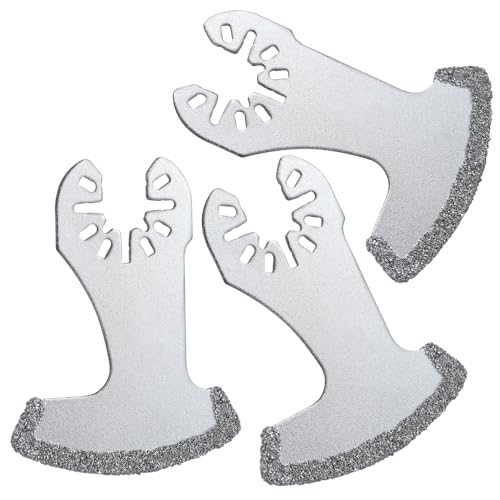 LEONTOOL Oszillierende Diamant-Werkzeugklinge, 3 Stück, oszillierende Multifunktionswerkzeug-Klingen-Sets, Diamant-Oszillierklinge, Diamant-Fugenentfernungsklinge, Fugenschwingklinge zum Entfernen von von LEONTOOL