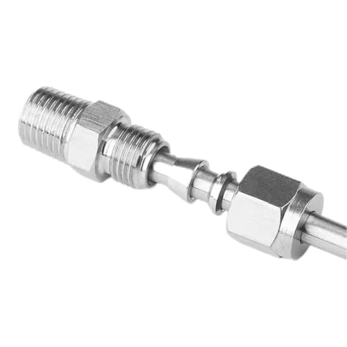 1 stücke 1/8 "1/4" 3/8 "1/2" BSPT NPT Außengewinde auf 3-12mm OD Rohr doppel Ferrule Rohr Fitting Anschluss(NPT_3/4") von LEOTNNDQ
