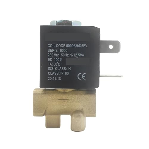AC 230V 2/2-Wege Serie 6000 Magnet-Wasserventil NC Direktsteuerung mit 22mm Spule von LEOTNNDQ