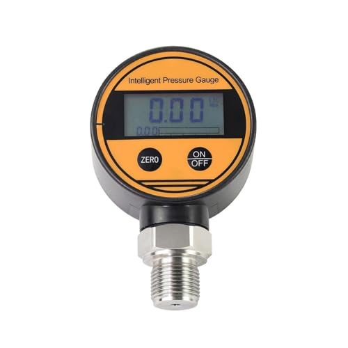 LEOTNNDQ Druckmessgerät 0-16/60/400bar Vakuummeter Controller -100KPa Verteiler Digital Manometer Hydraulische G1/4 stecker(G1-2 Thread,0-600bar) von LEOTNNDQ