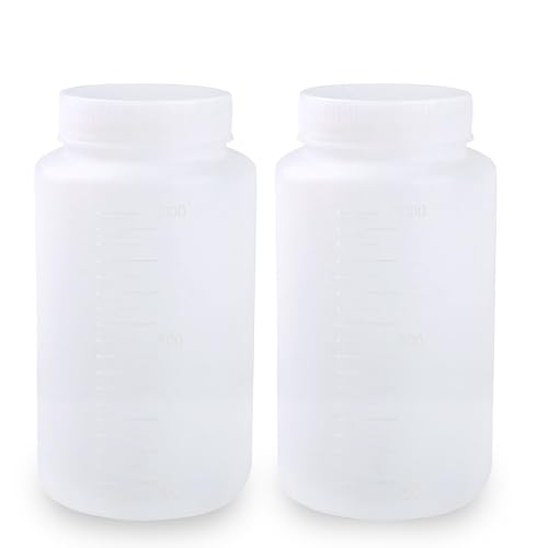 LEPEVNEY Kunststoff-Flaschen, Laborflasche mit breiter Öffnung, sichere Probenversiegelung, Flüssigkeitsbehälter, 1000 ml, 2 Stück LEPEVNEY Kunststoff-Flaschen, Laborflasche mit breiter Öffnung, sichere Probenversiegelung, Flüssigkeitsbehälter, 1000 ml, 2 Stück von LEPEVNEY