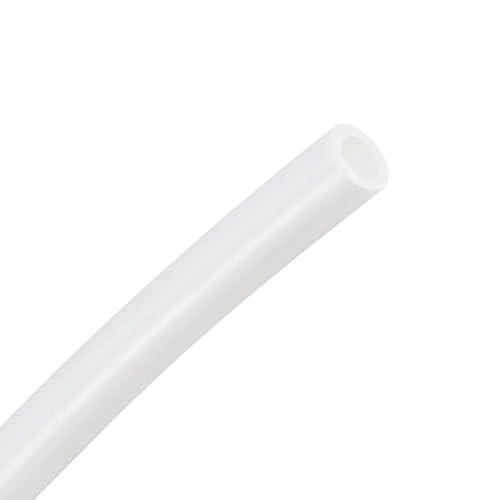 LEPEVNEY Silikonschlauch mit 4 mm Innendurchmesser x 6 mm Außendurchmesser, 100 m, flexibles Silikon-Wasserrohr für Pumpentransfer, durchscheinend von LEPEVNEY