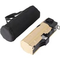 Klappbarer Kassettenkocher, Outdoor-Camping-Picknick-Gaskocher, tragbarer Feuerkessel, Teekocher, Kassettenkocher, Khaki von LEPMERK